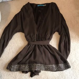Alice and Olivia silk blouse